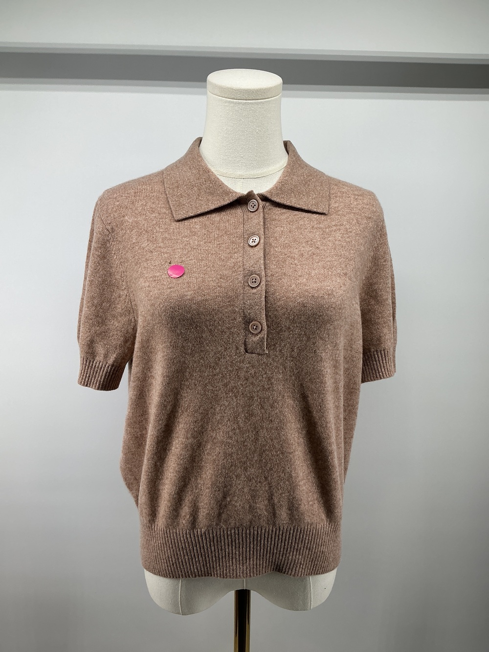 Mongolian Cashmere Short Sleeve Polo